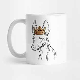 Cirneco dell'Etna Dog King Queen Wearing Crown Mug